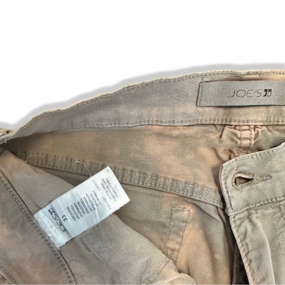 🏷️*Price Drop* Joe’s Jeans Bleach-Dyed Khaki Brixton Straight Leg Denim Size 33 - Picture 3 of 3